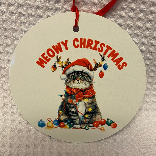 Meowy Christmas  Christmas Ornament