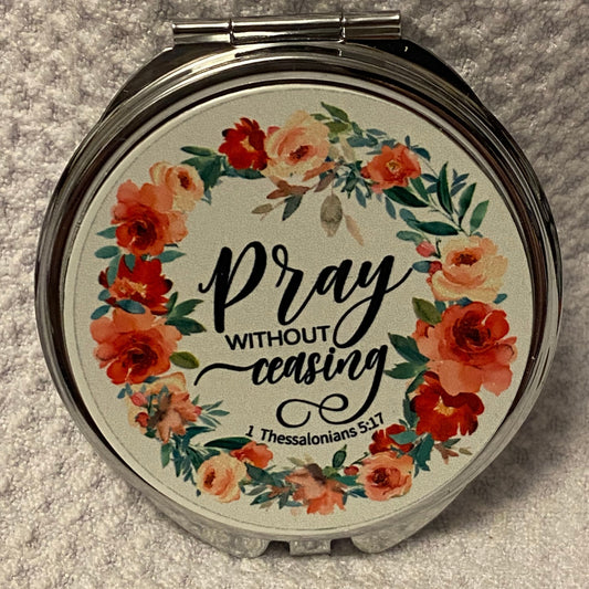 Pray Without Ceasing Round Compact