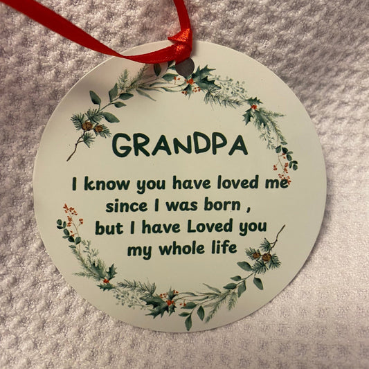 GRANDPA Christmas Ornament