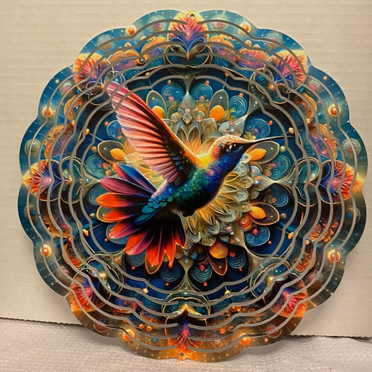 Humming Bird 10 inch Wind Spinner