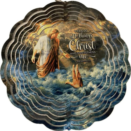Jesus Strenths 10 inch Wind Spinner