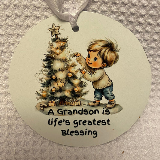 Grandson Christmas Ornament