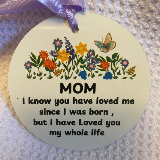 Mom Floral Ornament