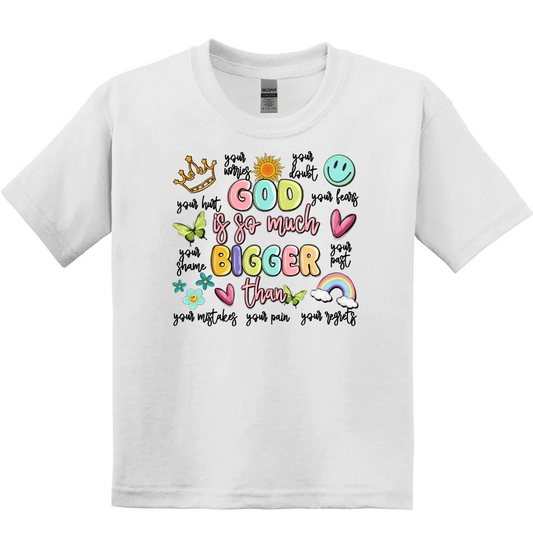 Kids/Youth SS Tee -God is Much Bigger