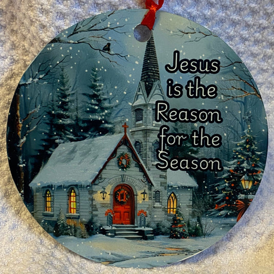 Jesus is the Reason For the Season  Christmas Ornament