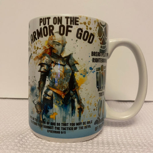FEMALE- Armor of God Ceramic Mug