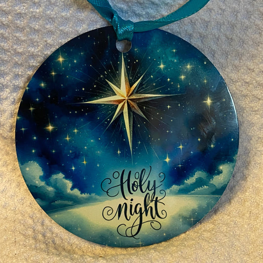 Holy Night -Star Christmas Ornament