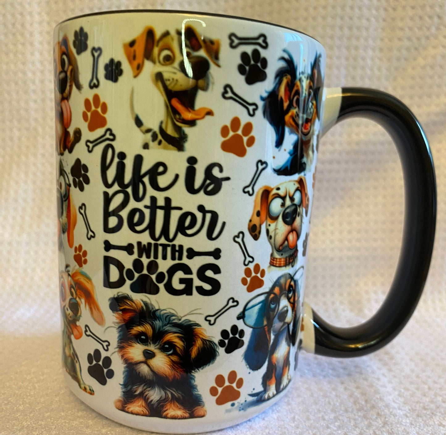 Life with is better with Dogs Style #1 Ceramic Mug