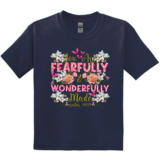 Kids/Youth SS Tee -Fearfully and Wonderfully