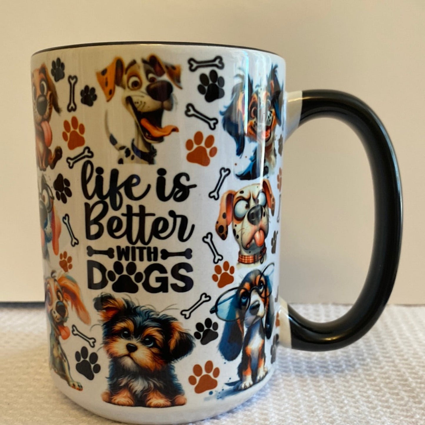 Life with is better with Dogs Style #1 Ceramic Mug