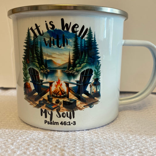 It is Well with my Soul Metal Camp Mug