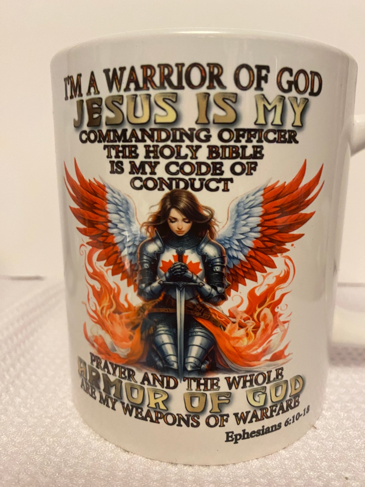 NEW-BIG 20 oz - Canadian Female Warrior Ceramic Mugs