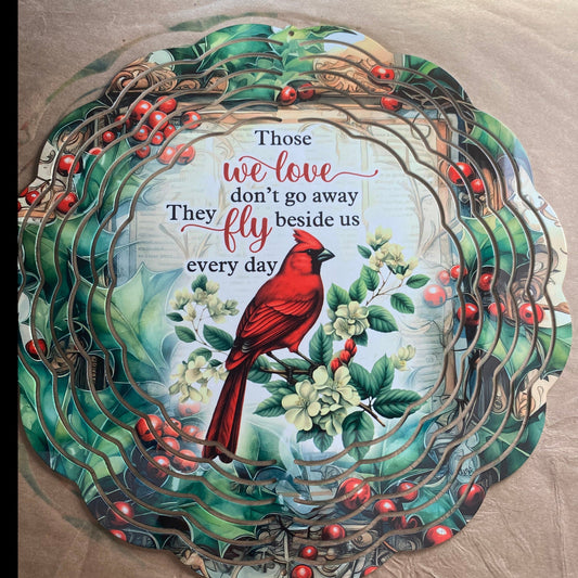 Memorial Cardinal 10 inch Wind Spinner