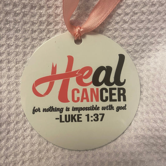 Breast Cancer Awareness-Heal Cancer Ornament