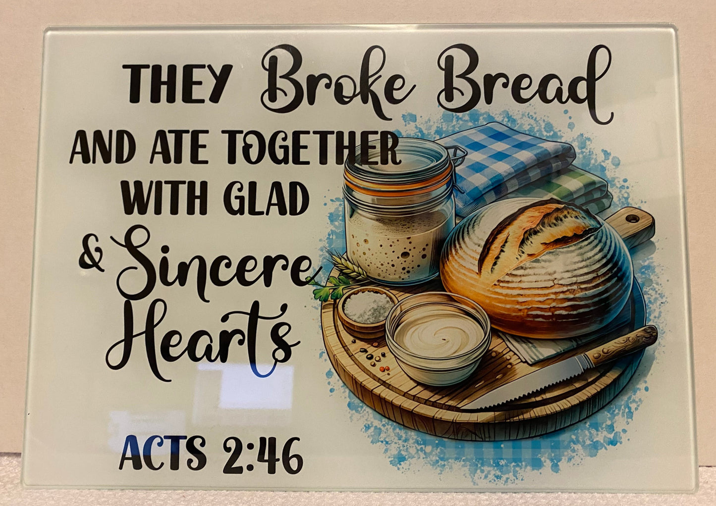 They Broke Bread Small Cutting Board/Trivet