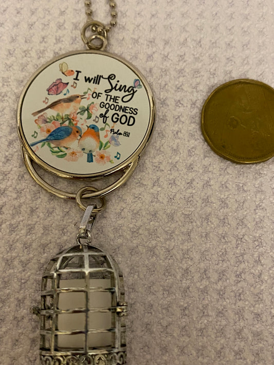 I Will Sing Aromatherapy Birdcage Car Ornament-SPECIAL BUY-LIMITED STOCK