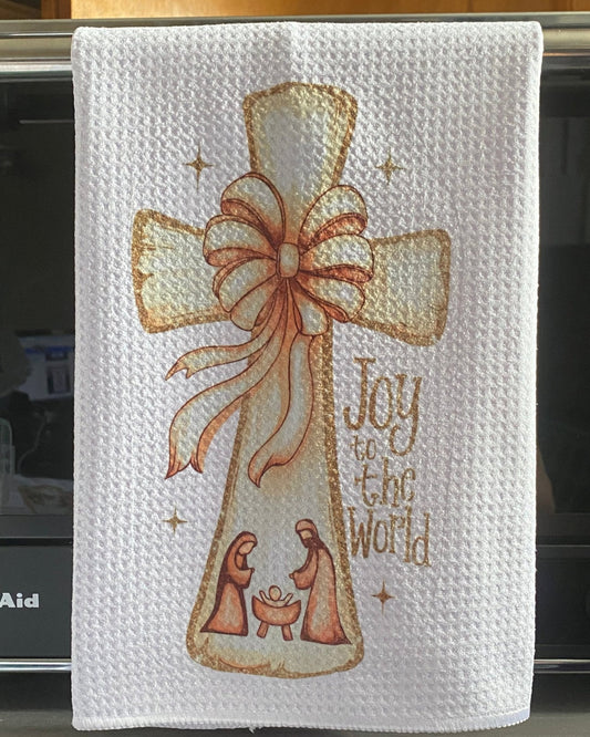 Joy to the World Tea Towel