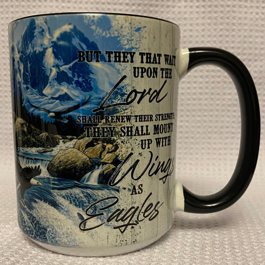 Wings as Eagles-Ceramic Mug