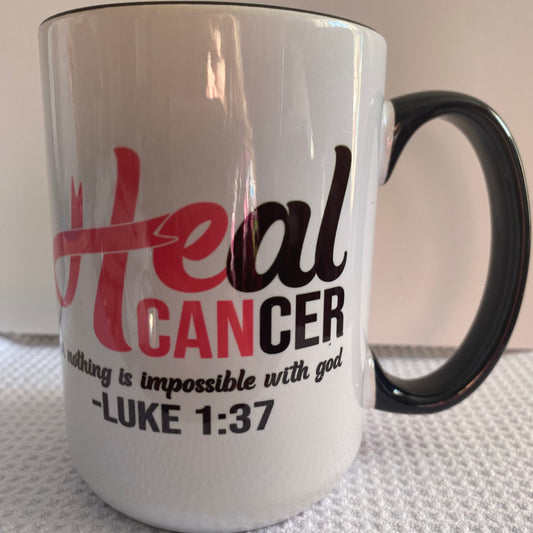 Breast Cancer Awareness-Heal Cancer Ceramic Mug