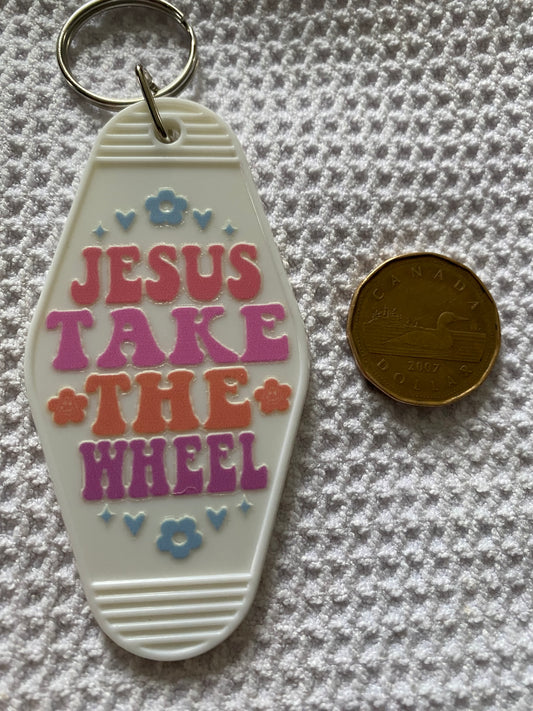 Best Teacher Ever Retro Motel/Hotel Keychain