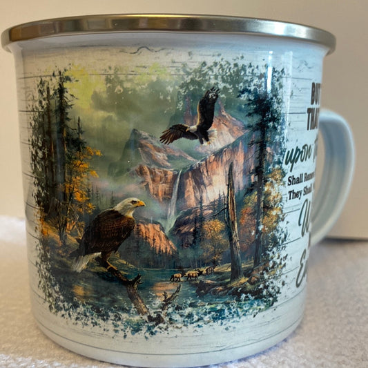 Wings as Eagle Metal Camp Mug