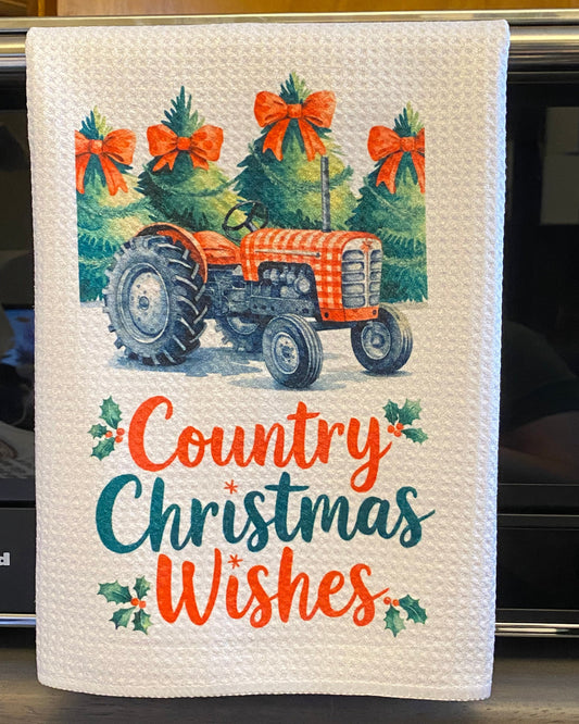 DISCONTINUED-Country Christmas Tea Towel