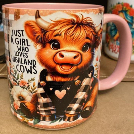 Just a girl who loves Highland Cows -Ceramic Mug