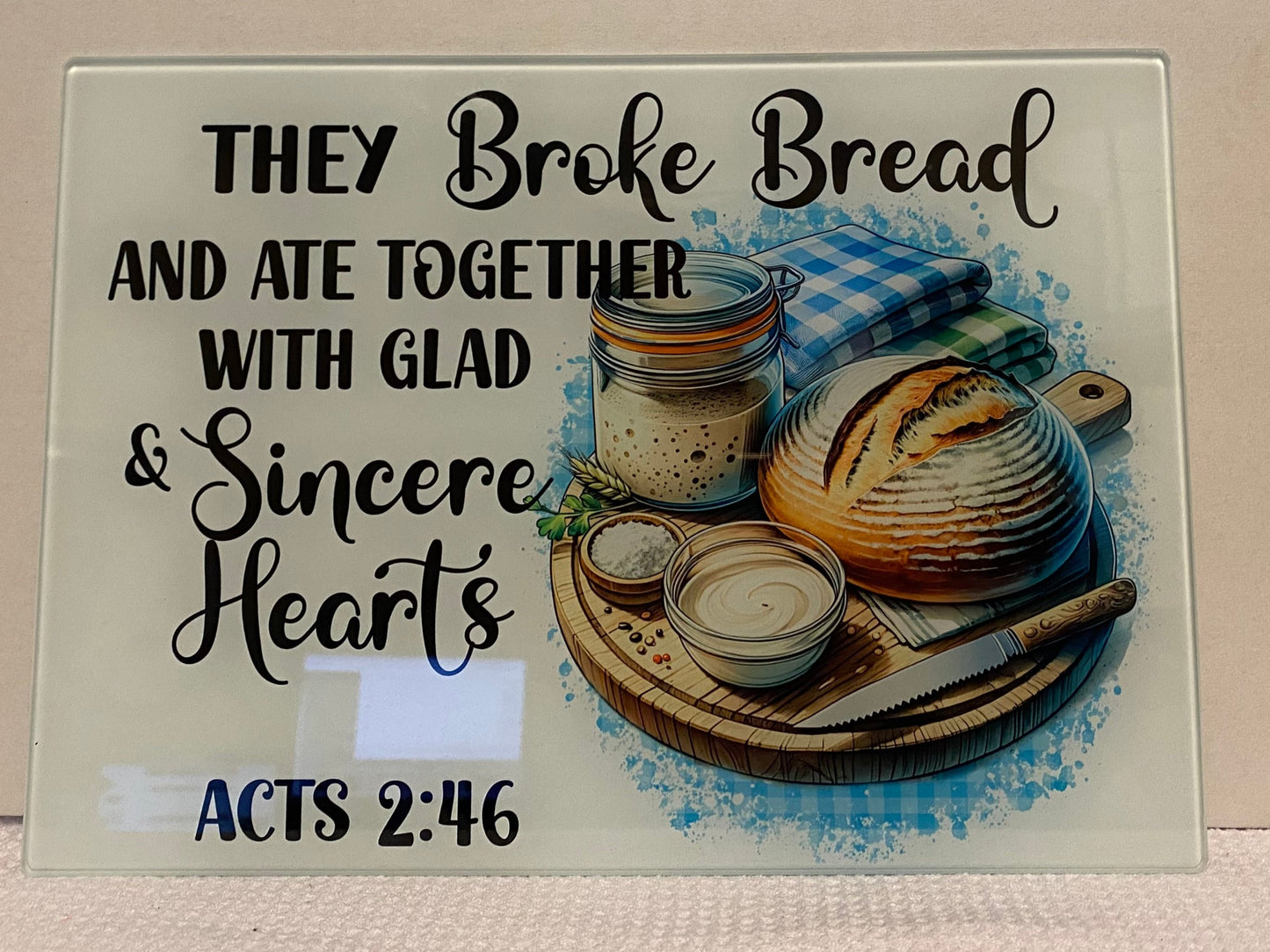 They Broke Bread Small Cutting Board/Trivet