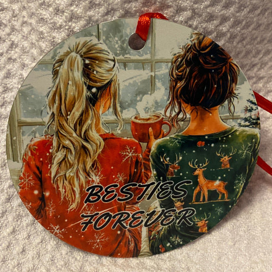 BESTIES FOREVER  Christmas Ornament